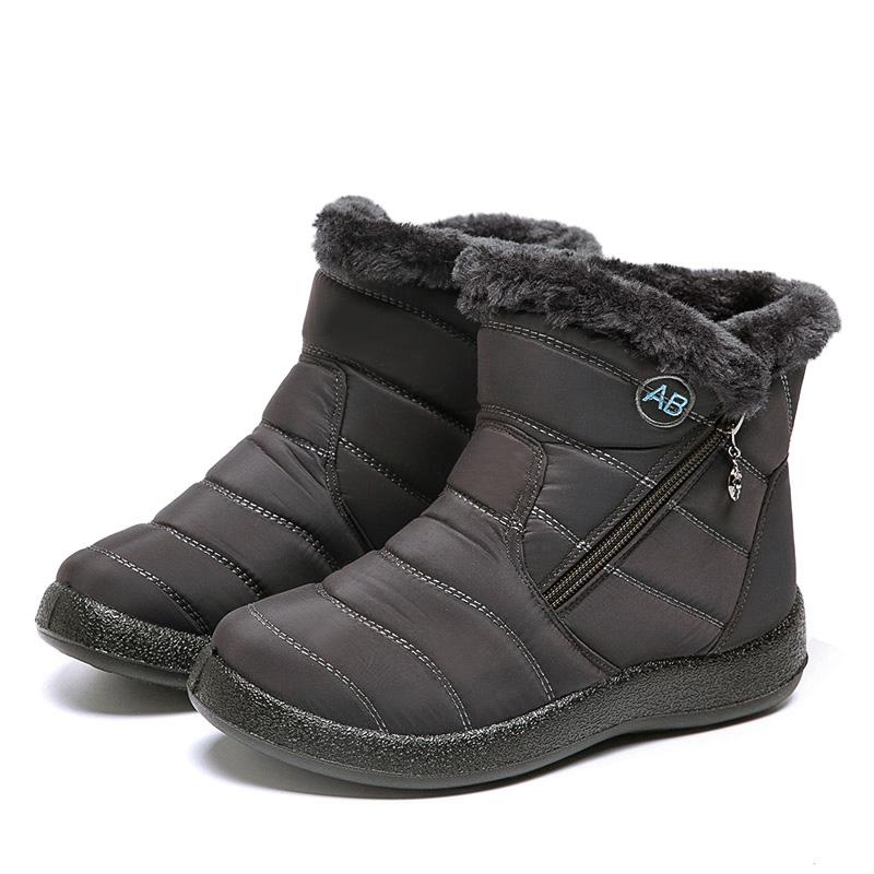 Shoes for Women Luxury Comfortable Snow Boots Women's Boots Designer Waterproof Women Shoes Zipper Soft Winter Boots Botas Mujer
