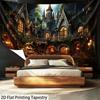 2D Heksenwereld Wandkleed Dark Academia Kasteel Interieur Muurhanger