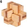 Dubonnet Hölzernes Kongming-Schloss-Rätsel-Puzzle für Kinder und Erwachsene, Lernspiel, Spielzeug