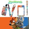Zootopia Anime Kartenhalter, Bus- & U-Bahn-Passhülle Mit Polyester-Lanyard Für Schüler
