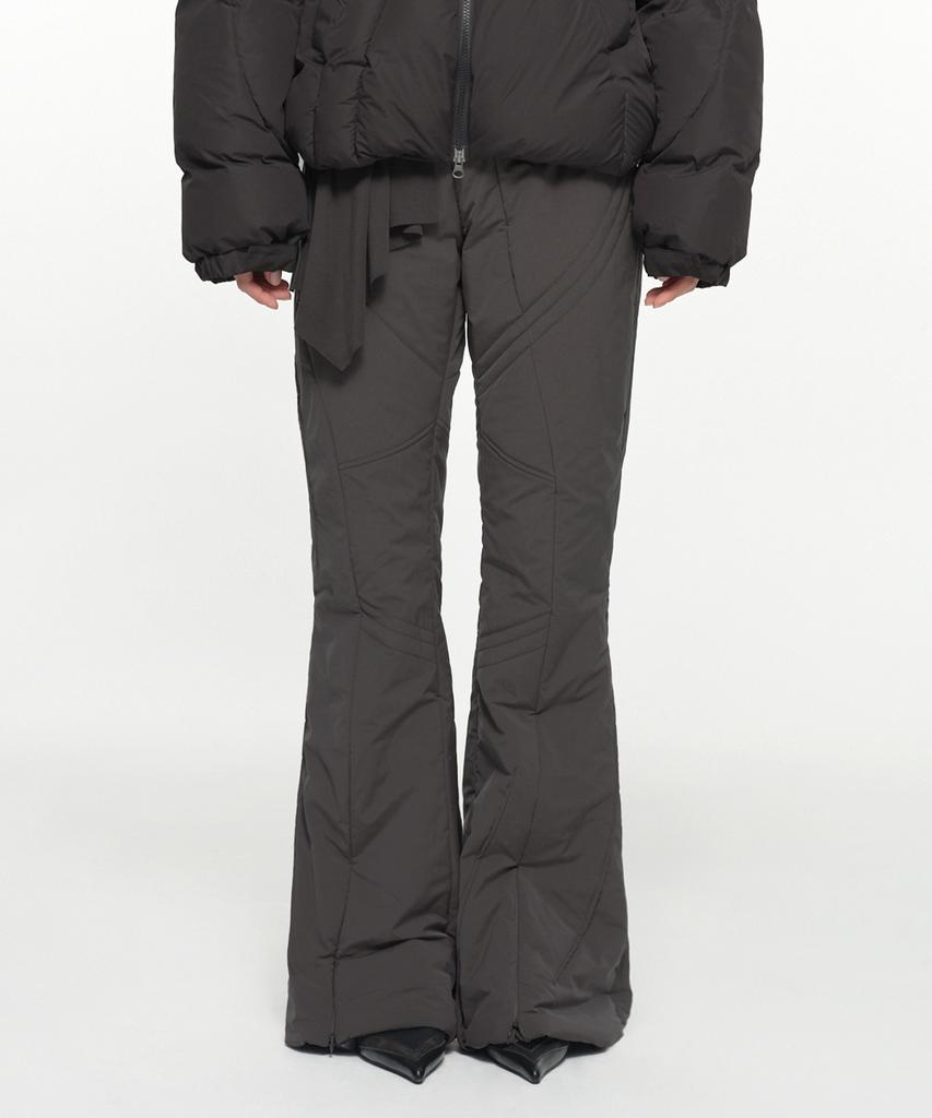 Nash Oblique Line Quilted Pants Black