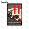 Motorfietsen Metalen Borden Blikken Bord Ace Cafe London Road Race Muurstickers Isle of Man 1962 TT Garage Bar Pub Huis Muurdecoratie