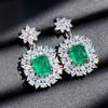 Sace Gems Classic Copper Alloy Zircon Ring Earrings Pendant Necklace Jewelry Sets Wedding Party Gifts