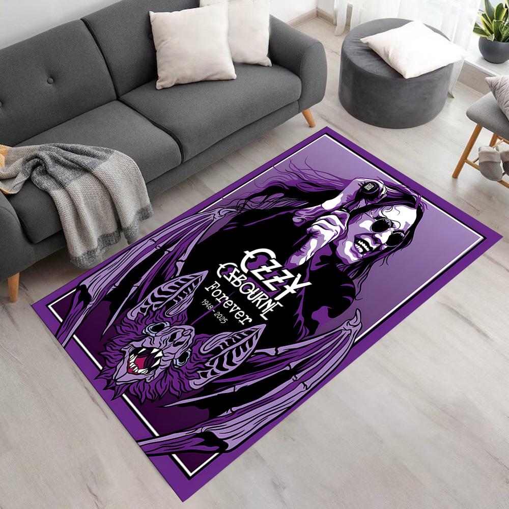 Ozzy Osbourne Tribute Poster Carpet Suitable for Kitchen Dormitory Hallway Study room Antislip Carpet Office home decor Perfect Gift for Women/Men
