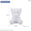 Silicone Smiling Teddy Bear Candle Mold 3D Animal Soap Resin Crafts Plaster Making Kit Handmade Mould Home Decor Gift