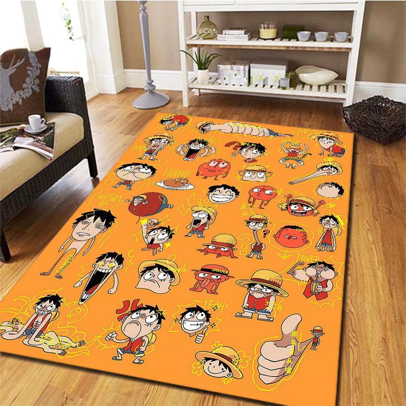 Monkey D Luffy Matmatta För Vardagsrum Sovrum Hem Soffa Dekoration, Barnlek Halkfri Golvmatta