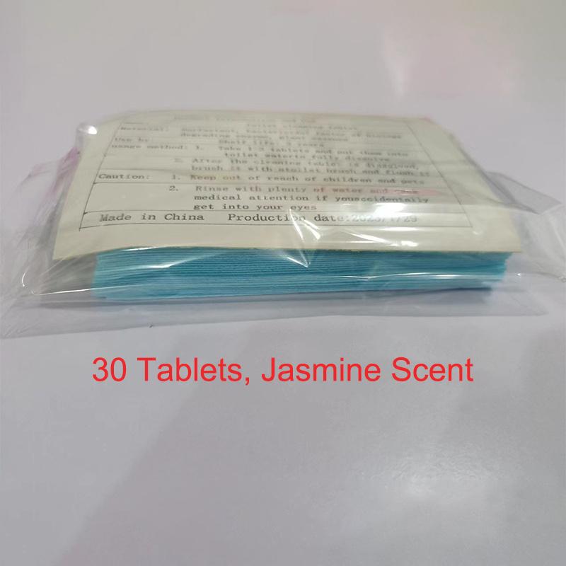 Tablettes Nettoyantes pour Toilettes 30 Pièces Tablettes Nettoyantes Instantanées pour Toilettes Élimination des Taches & Parfum Tablettes Nettoyantes pour Toilettes de Salle de Bain