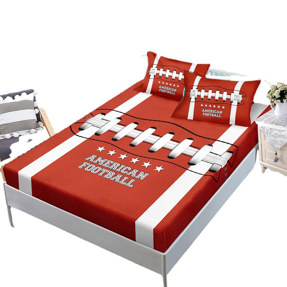 Three-Piece Mattress, Mattress Cover, Basketball, Baseball, Sports Decoration, Mattress Protective Cover.