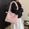 Kaschmir Lamm Damen Tasche Neue Modische Einfache Achseltasche Mit Textur Ausländischer Stil All-Match Einzelne Schulter Tote