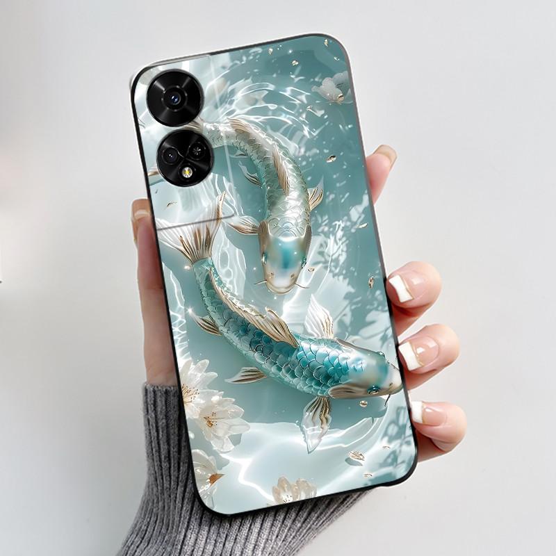 För TCL 50 5G / 50 SE Fodral Söt Kanin Mjuk Svart Silikon Baksida För TCL 50SE Telefonfodral TCL50 XE NxtPaper 5G Fodral Fundas