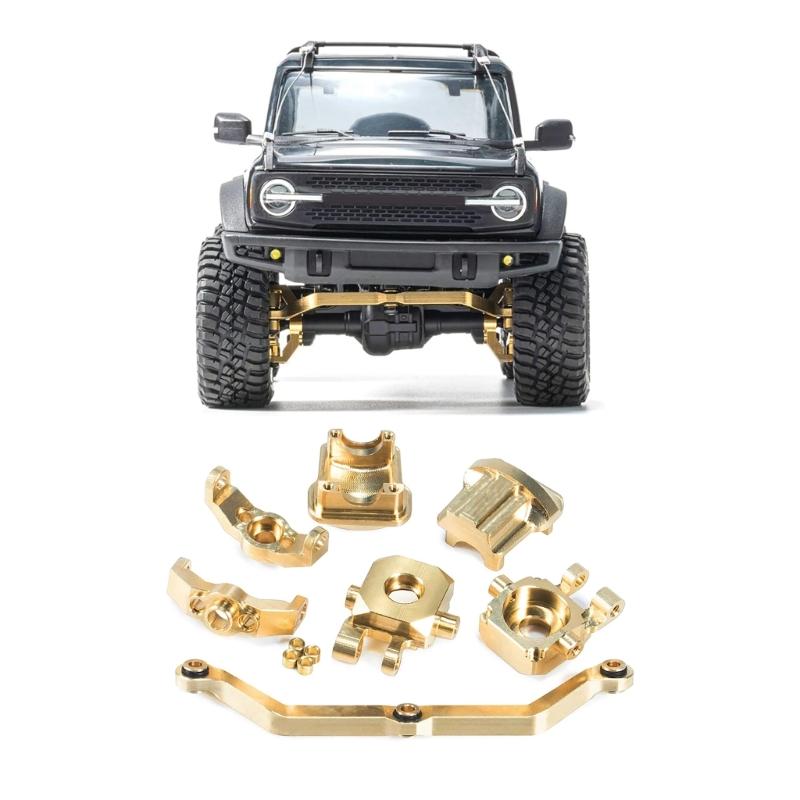 Brass Weight Steering Link Block Diff Cover Casters Block for 1/18 Crawler Car 4-M