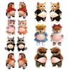 1 Pair Elastic Belly Animal Sticker Anxiety Stress Relief Fat Tummy Dog Cat Horse Decal Pinch Silicone Belly Animal Anti-collision Sticker