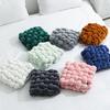 Throw Pillow Soft Touch Comfortable Woven Plush Living Room Sofa Knot Design Cushion Home Decor for Daily Life