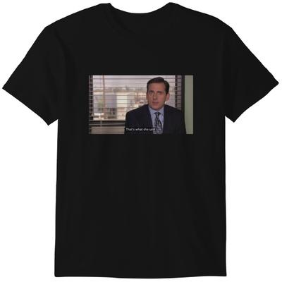 Michael Scott T-Shirt, Lustiges T-Shirt, Geschenk, Für Ihn, Für Sie, Das hat sie gesagt, The Office Klassisches T-Shirt