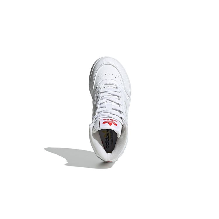 adidas Originals Drop Step El C Nahast Vabaaja Libisemisvastased Põrutust Neelavad Kõrge Säärega Laste Rula Kingad Laste Tossud Valge HP7794