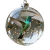Bird Christmas Tree Ornament Handcrafted Clear Plastic Ball Ornaments with 3D Lifelike Birds Memorial Keepsake Gifts for Holiday Home Decor