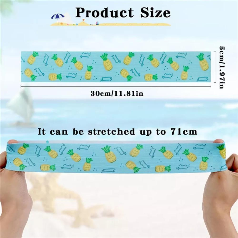 1/4Pcs Colorful Sunbed Strap Durable Windproof Beach Towel Holder Elastic High Elasticity Creative Lounger Strap