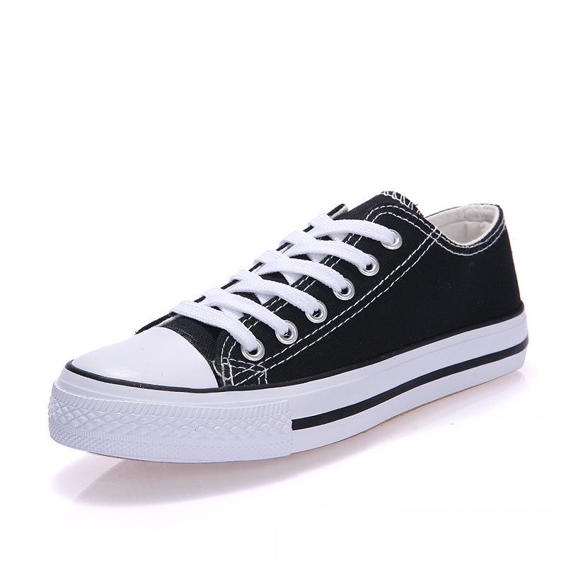 Fubu A01 Women's Basic Low-Top Canvas Shoes, Evergreen Vulcanized Design