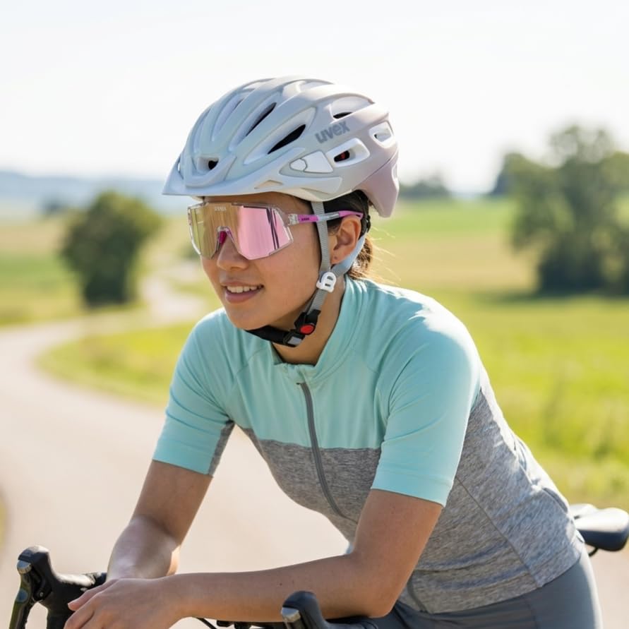 Sports Sunglasses UV400 Mirror Lens Sequenze Clear [Uvex] Anti-fog Cycling/Running/Outdoor