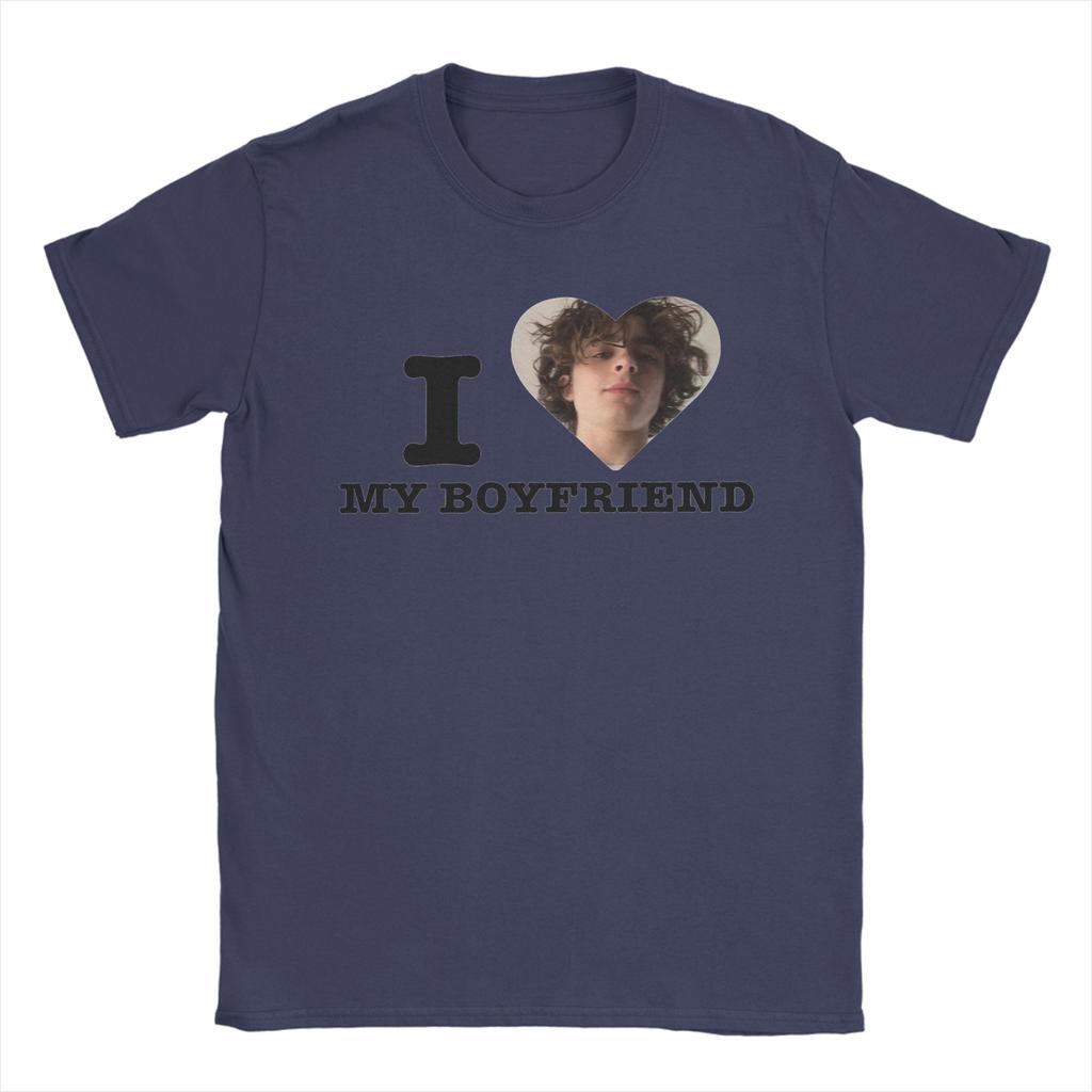Timothee Chalamet I LOVE MY BOYFRIEND TShirt Summer Cotton T Shirts For Unisex Short Sleeve Streetwear Tees