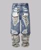 Koneobeulleseu Camo Layered Denim Pants