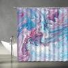 Marble Texture Shower Curtain Geometric Abstract Bohemian Fantasy Galaxy Texture Colourful Creative Bath Curtains Bathroom Decor