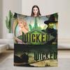 Wicked 2 Musical Film Glinda Poster Zacht Warm Dekentje Pluche Plaid Nieuwigheid Huisdecoratie Flanellen Bedsprei Bank Bedhoes
