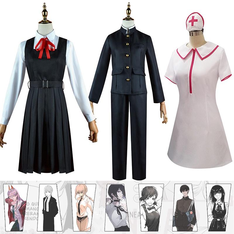 Hochwertiges Chainsaw Man Cosplay Kostüm für Halloween und Comic Con