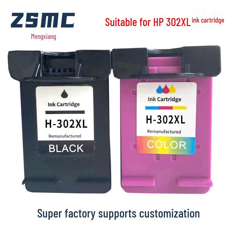 Compatible avec les cartouches d'encre HP 302XL pour imprimantes HP: 1111, 1112, 2130, 2131, 2132, 2620, 2621, 4510.