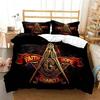 Masonic Freemason Illuminati Bedding Set Boys Girls Twin Queen Size Duvet Cover Pillowcase Bed Adult Fashion Home Textileextile
