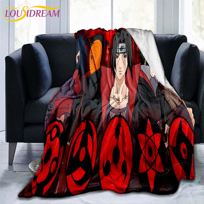 Naruto Pattern Throw Sega Dīvāns Segas Pārvalks Ceļojumu Gultas piederumi