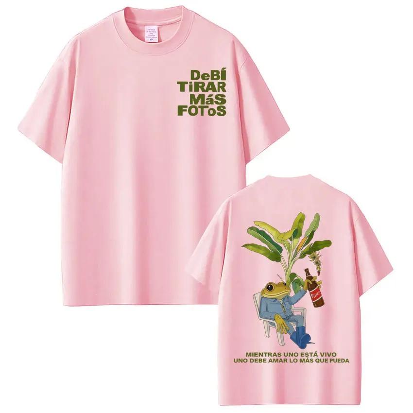 Rapper Bad Bunny T-Shirt Debi Tirar Mas Fotos DTMF Welttournee T-Shirts Herren Damen Mode Vintage Streetwear T-Shirts