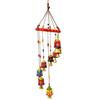 Handgefertigter Rajasthani Metall Mehrfarbig Glocken Wandbehang für Heimdekoration | Wohnzimmer | Schlafzimmer | Türhänger(Packung mit 1)