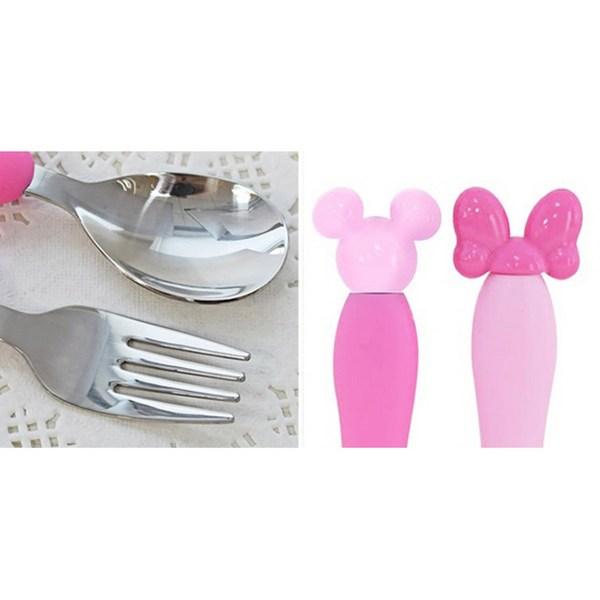 Lilpang Mickey Maskottchen Löffel Gabel Set, zufällige Lieferung, 1 Set