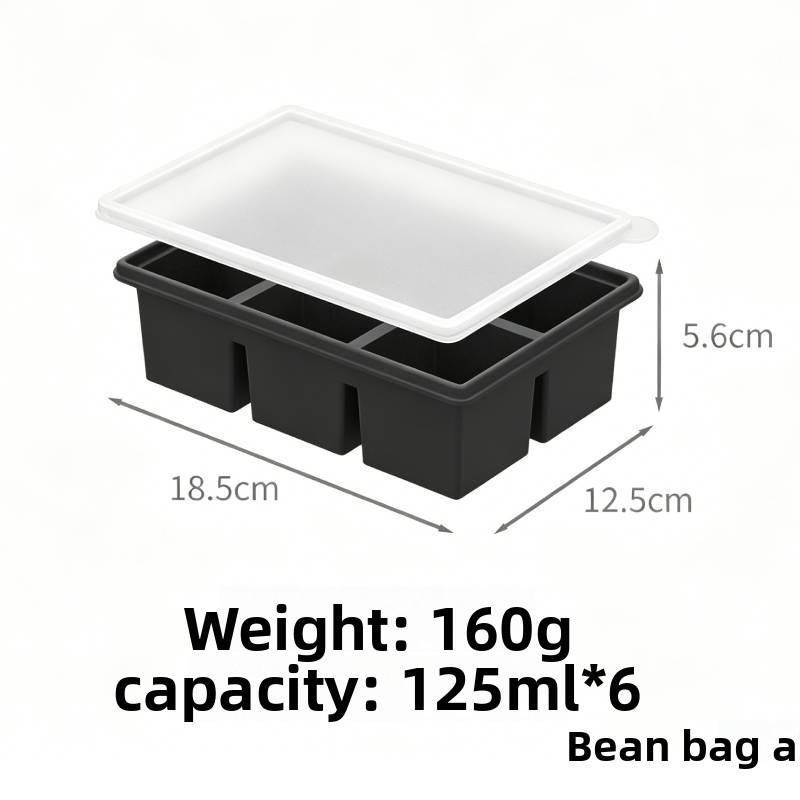 Food Grade Silicone Ice Cube Tray With Lid For Home And Commercial Use