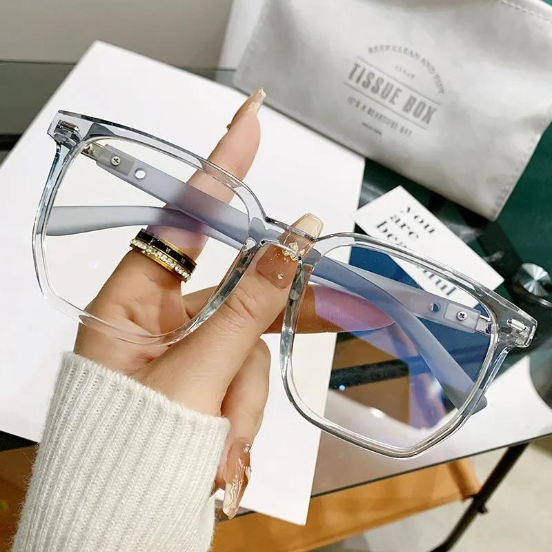 Lunettes de vue carrées unisexes pour femmes et hommes, verres solaires photochromiques finis, dioptrie 0 à -4,0, verres de myopie changeants de couleur