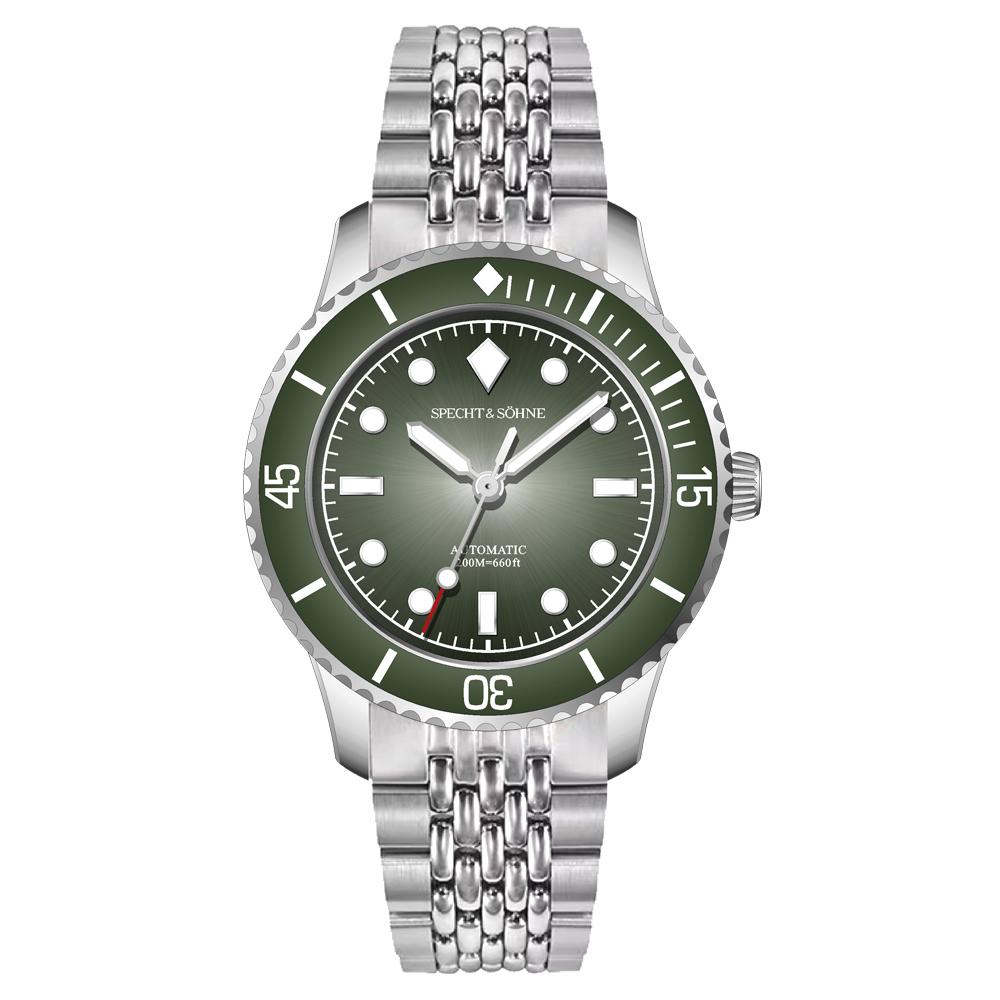 2026 New Specht & Söhne Dive Watch Miyota 8215 Mechanical Watches Bubble Domed Sapphire Crystal BGW9 Luminous 200M Waterproof