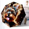 1pc Puppy Yorkie Automatic Folding Umbrella - Compact 8-Rib Design, Durable Plastic & Iron, Lightweight for Outdoor Daily Use274
