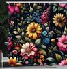 Floral Plant Theme Vintage Shower Curtain Vine Green Leafy Peacock Fabric Bathroom Decorative Shower Curtain With Hook