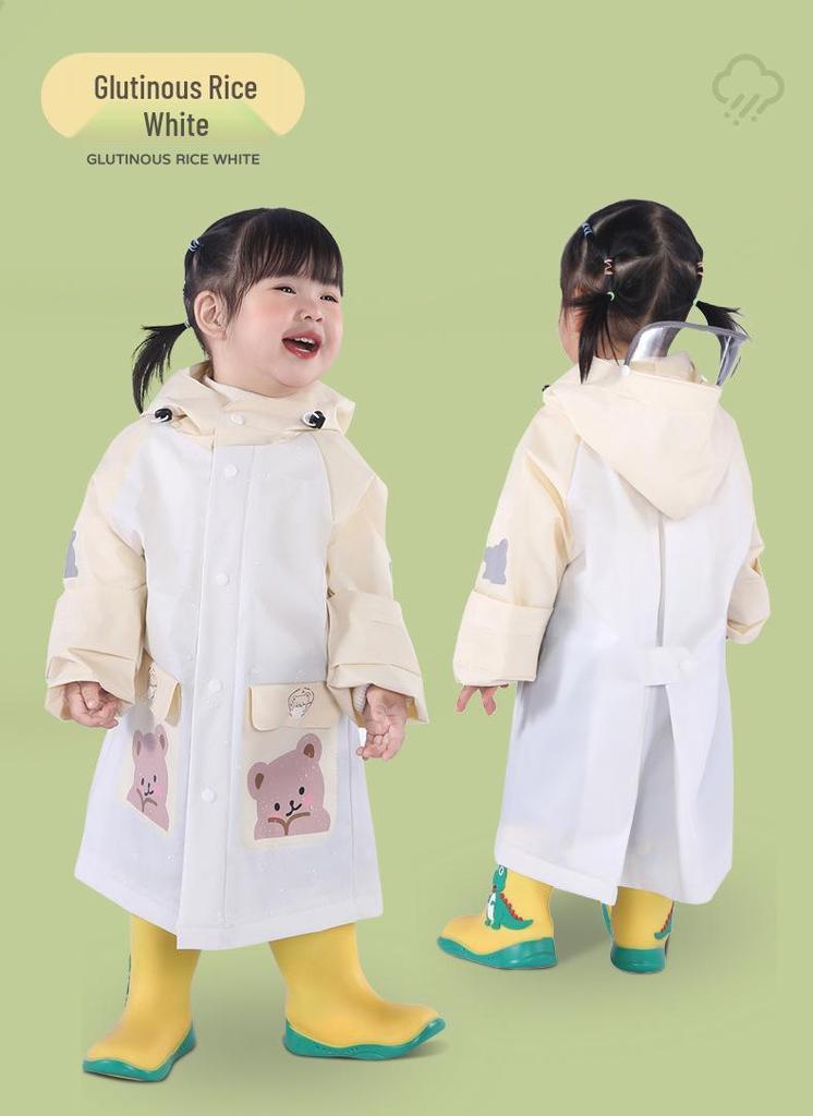 Full-Body Cartoon Rain Poncho for Boys & Girls - Perfect for Primary and Kindergarten Students