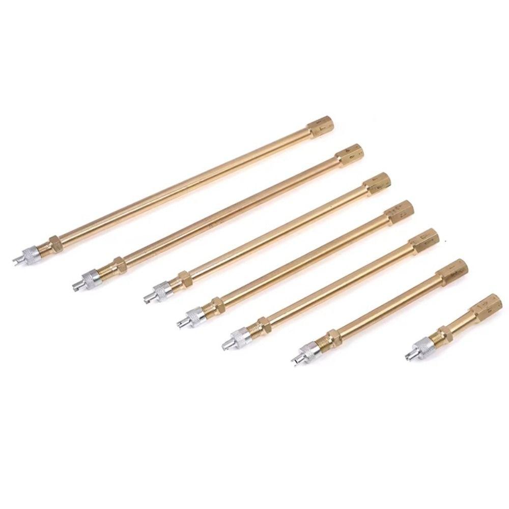 50-200mm Tire Valve Extension Brass Tyre Valve Extender Easy Install Valve Stem Adaptor  Car Tires