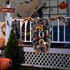 Yousheng Halloween Swag Wreath for Front Door Scary Mesh Ribbon Boo Swag Garland with Bow for Party Wall Porch Decor