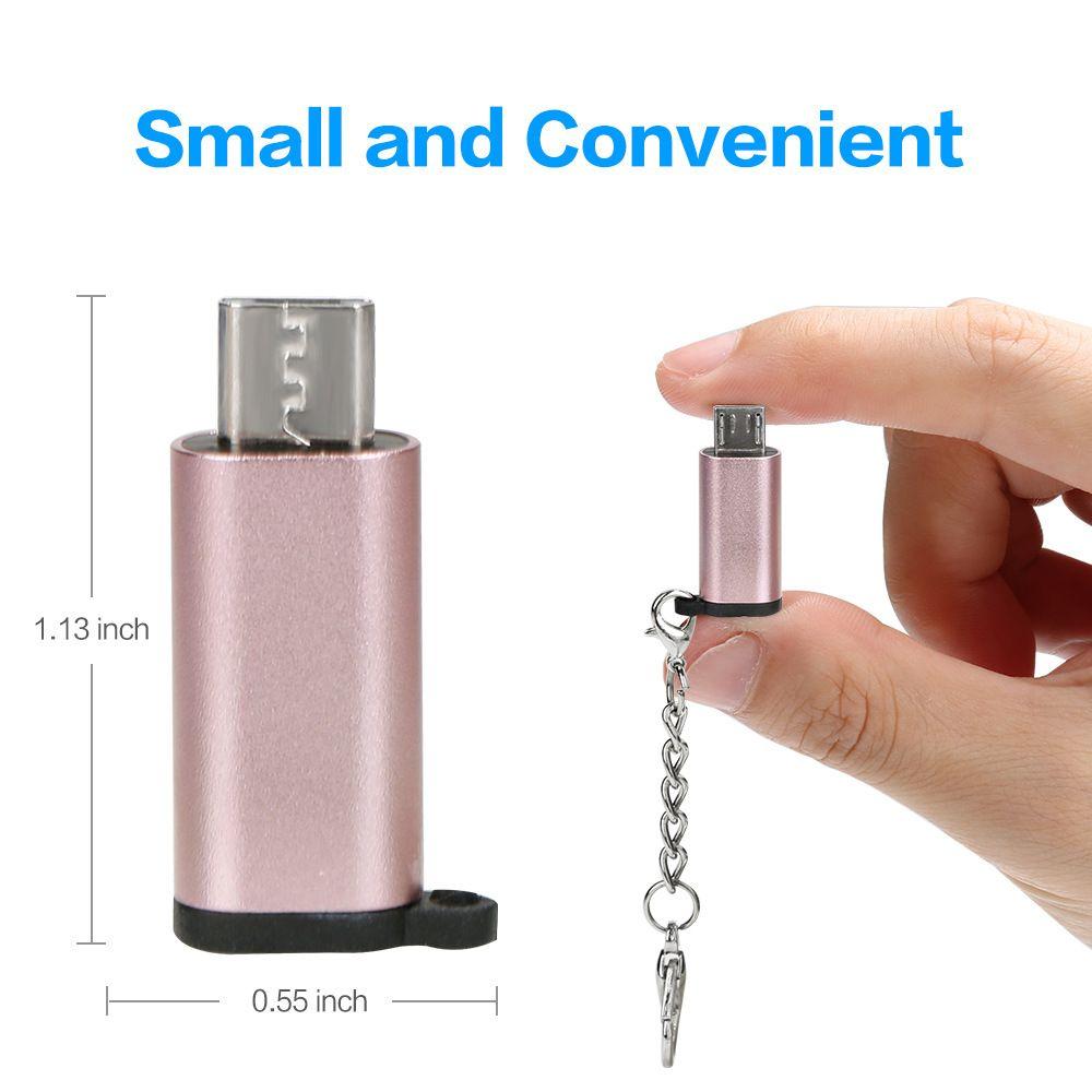 Phone Tablet Fast Transfer Connector Type-C to Micro USB Female to Male OTG Adapter Converter