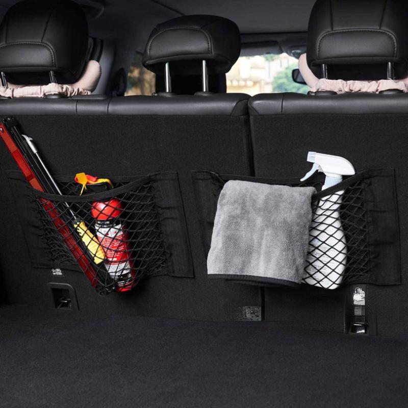 For Suzuki Vitara 2015 2016 2017 2018   Car Boot Trunk Seat Back Elastic Storage Net Cargo Organizer Bag