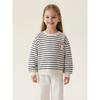 Mark Jenny Cartoon Bear Girls' Striped Sweatshirt Baby Sweatshirt 2026 Spring New Style 560073