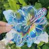 Window Sticker Vibrant Rainbow Window Clings Removable Reusable Sun Catcher Sticker for