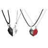2Pieces Love Heart Necklace Personalized Couple Necklace Pendant Love Heart Puzzle Matching Jewelry for Wife Husband