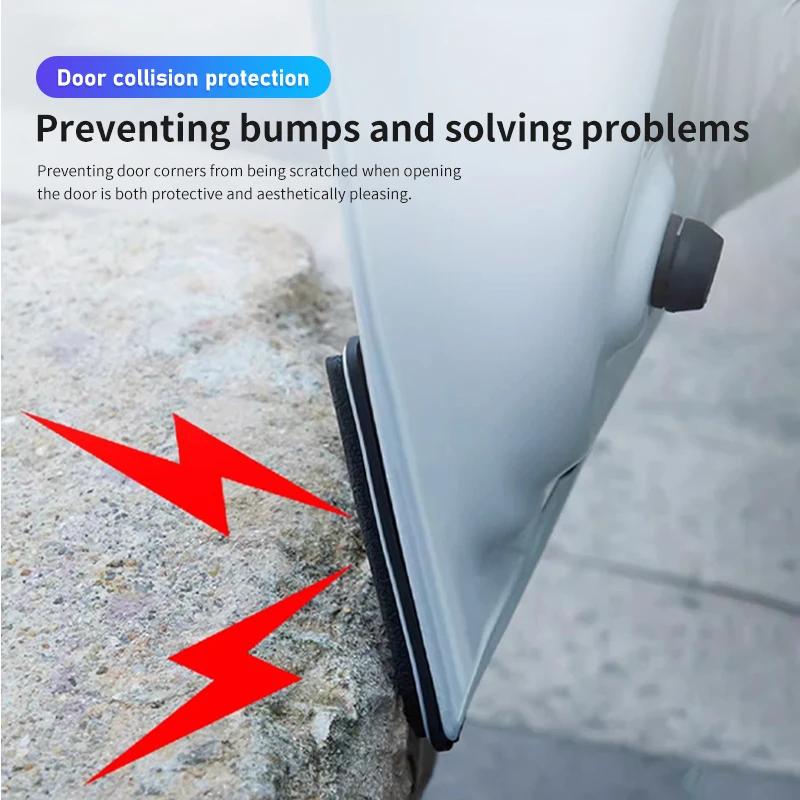 2pcs Car Door Corner Cover Anti Collision Bumper Sticker For Mercedes Benz AMG A C E S G Class W201 W210 W108 W204 W205 W203