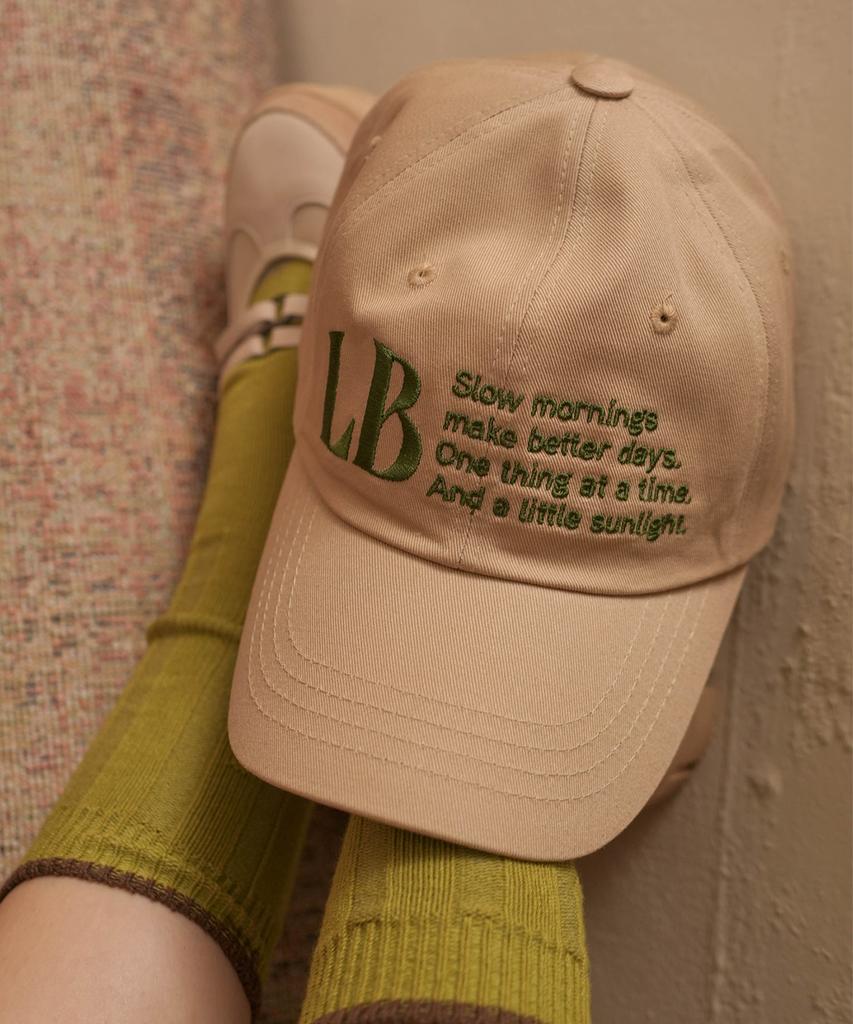 Lenibi Slow Morning Ball Cap Beige