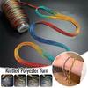 50g Starry Sky Segment Dyed Thread 6Strands Flash Skin-Friendly Starry Sky Thread Hand-Woven Polyester Strands for DIY